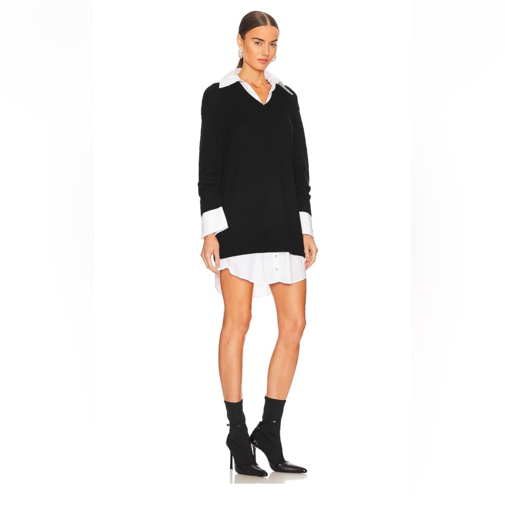 Cinq a Sept Collar Santina Dress in Black